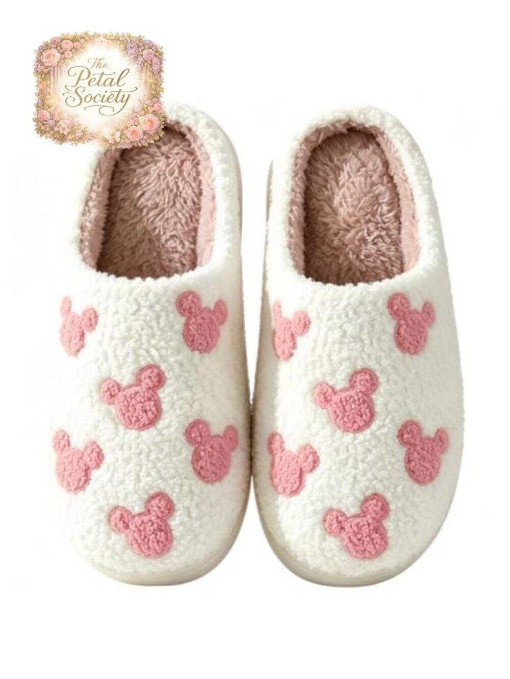 Faux Fur Plush Animal Slippers Non Slip Indoor House Shoes